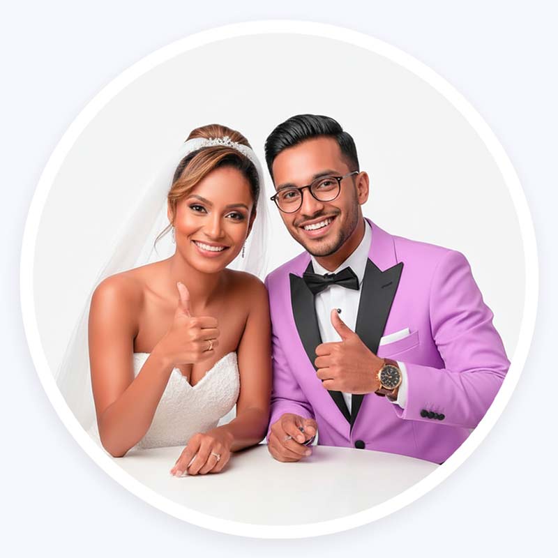 Illustration mariage élégante